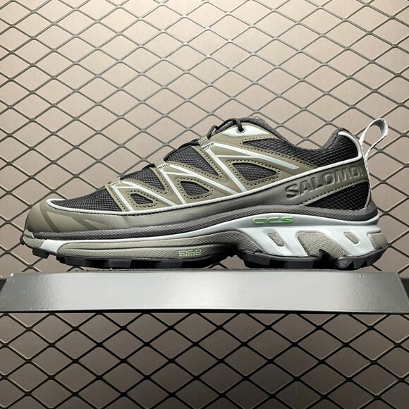 Salomon XT-6 Sneakers in Black and Dark Green